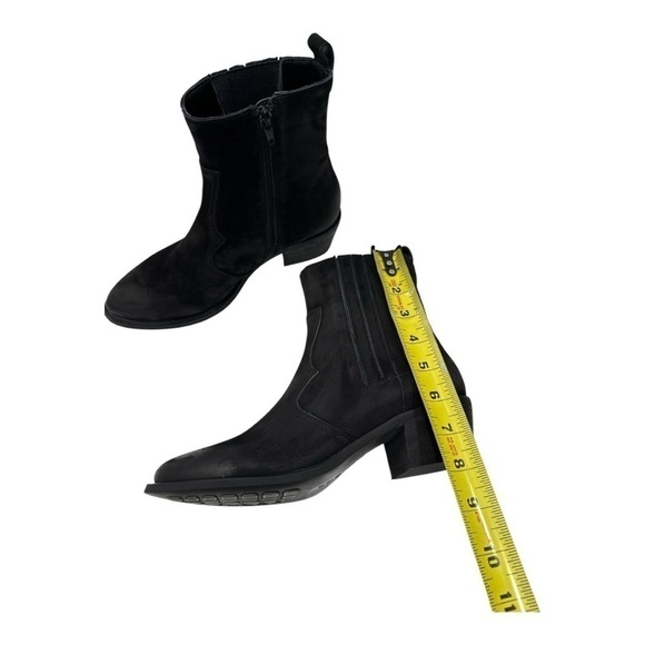 David Tate Baya Western Bootie black leather size 7 M - Picture 7 of 12